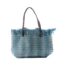 Sac cabas tissé bleu
