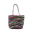 sac cabas tressé multicolore